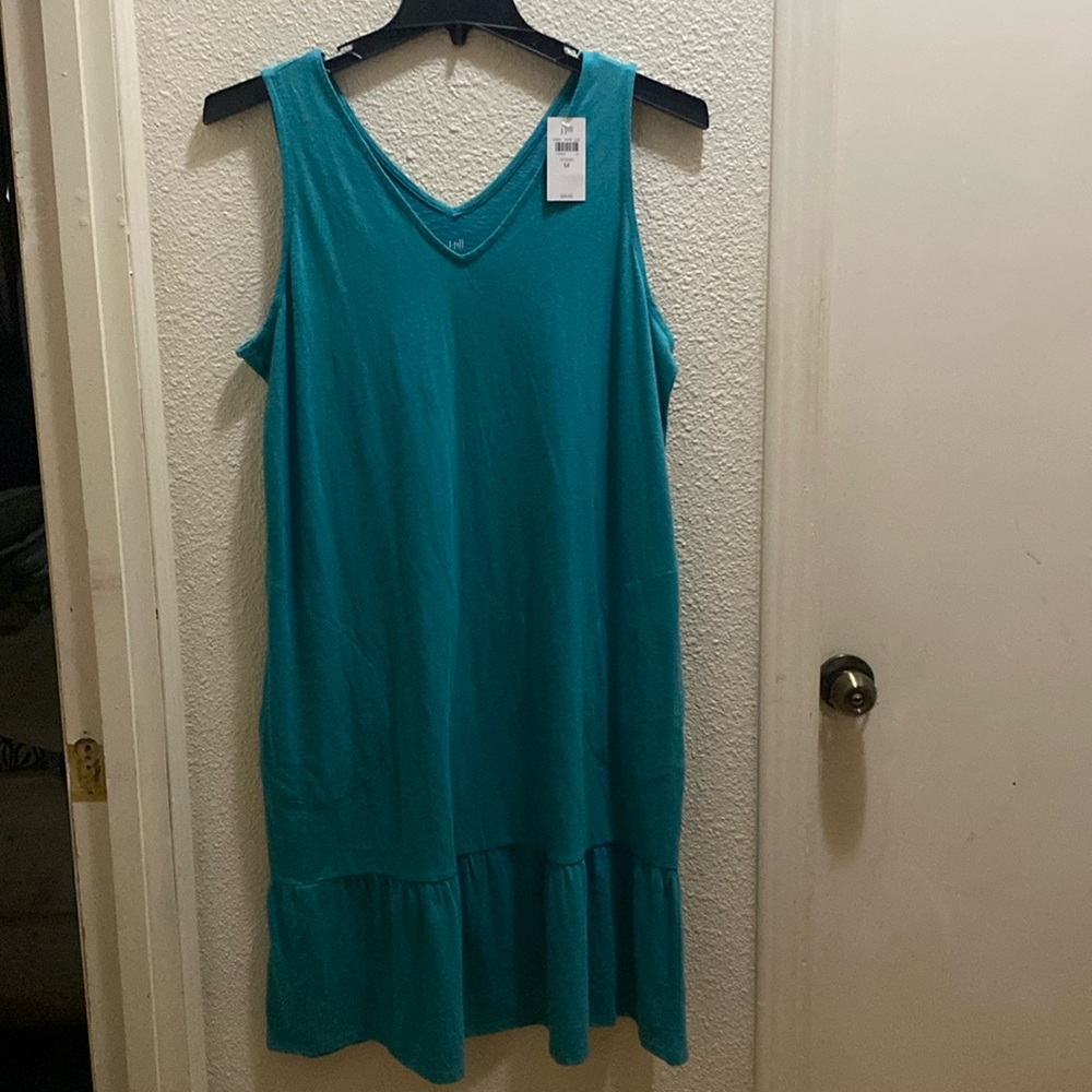 J.Jill Women’s Double V-neck Midi Dress Size Medium
